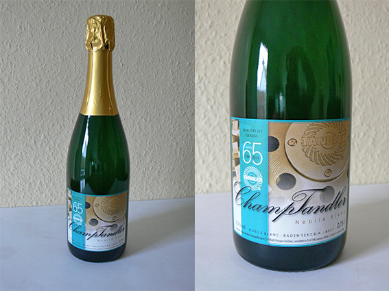 Sektflaschenetikett Tandler